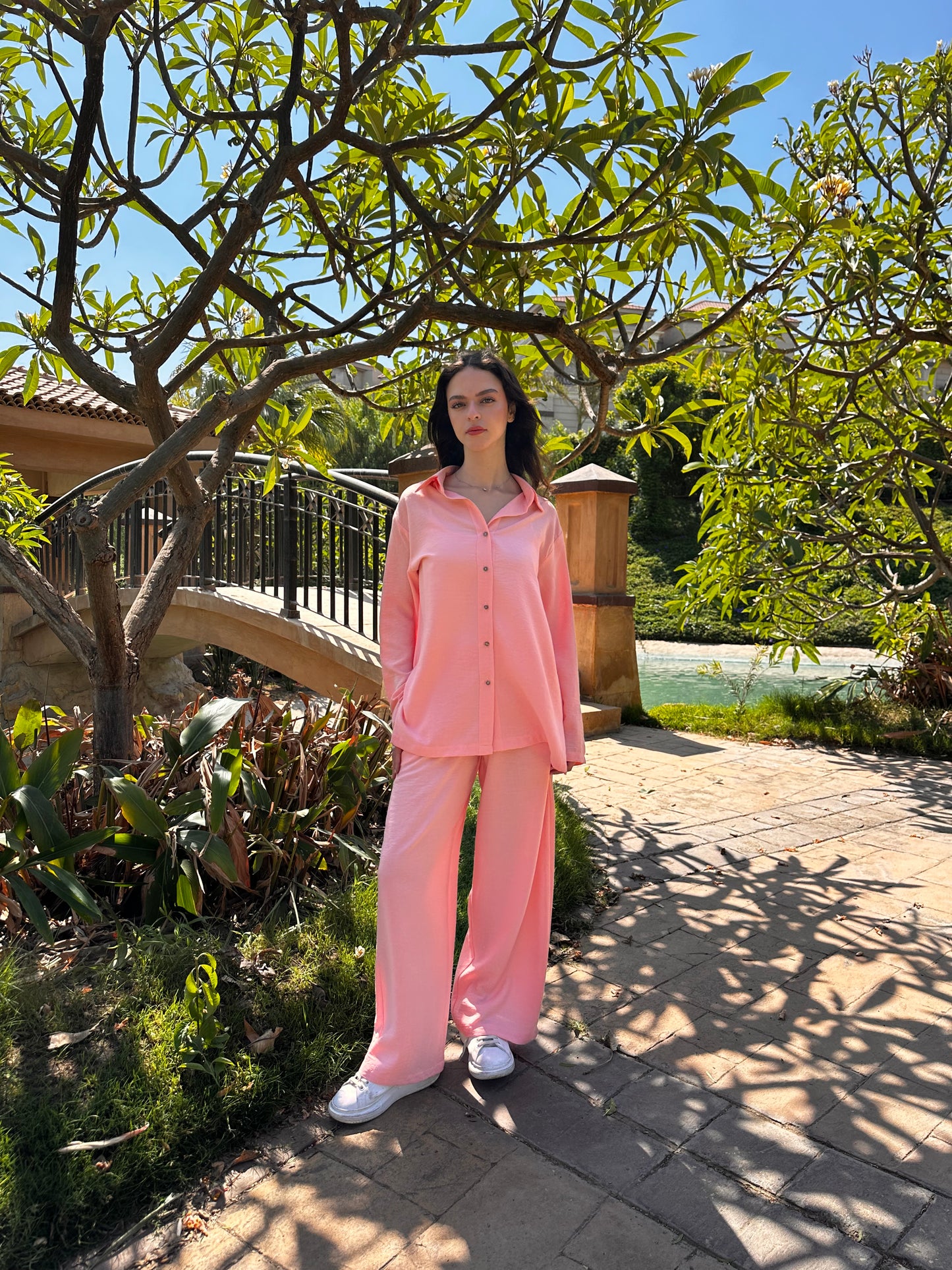 -Blended linen set