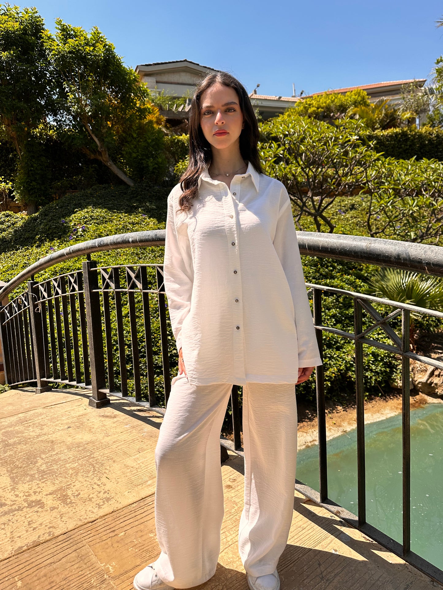 -Blended linen set