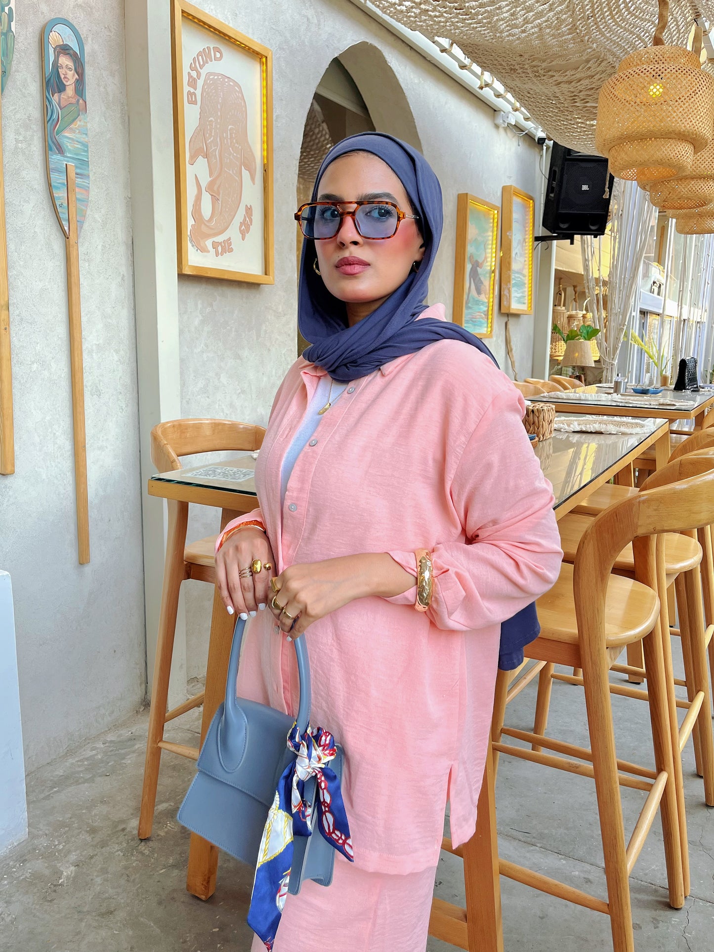 -Blended linen set