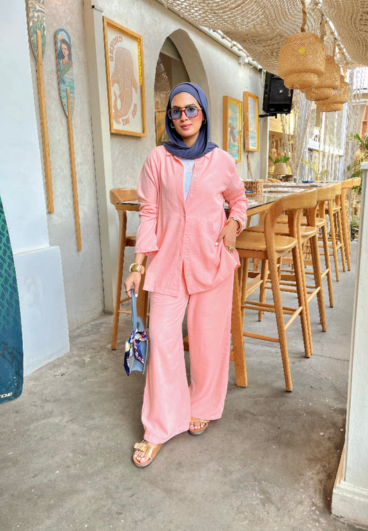 -Blended linen set