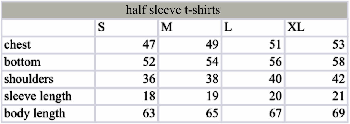 Half sleeve basic T-shirt