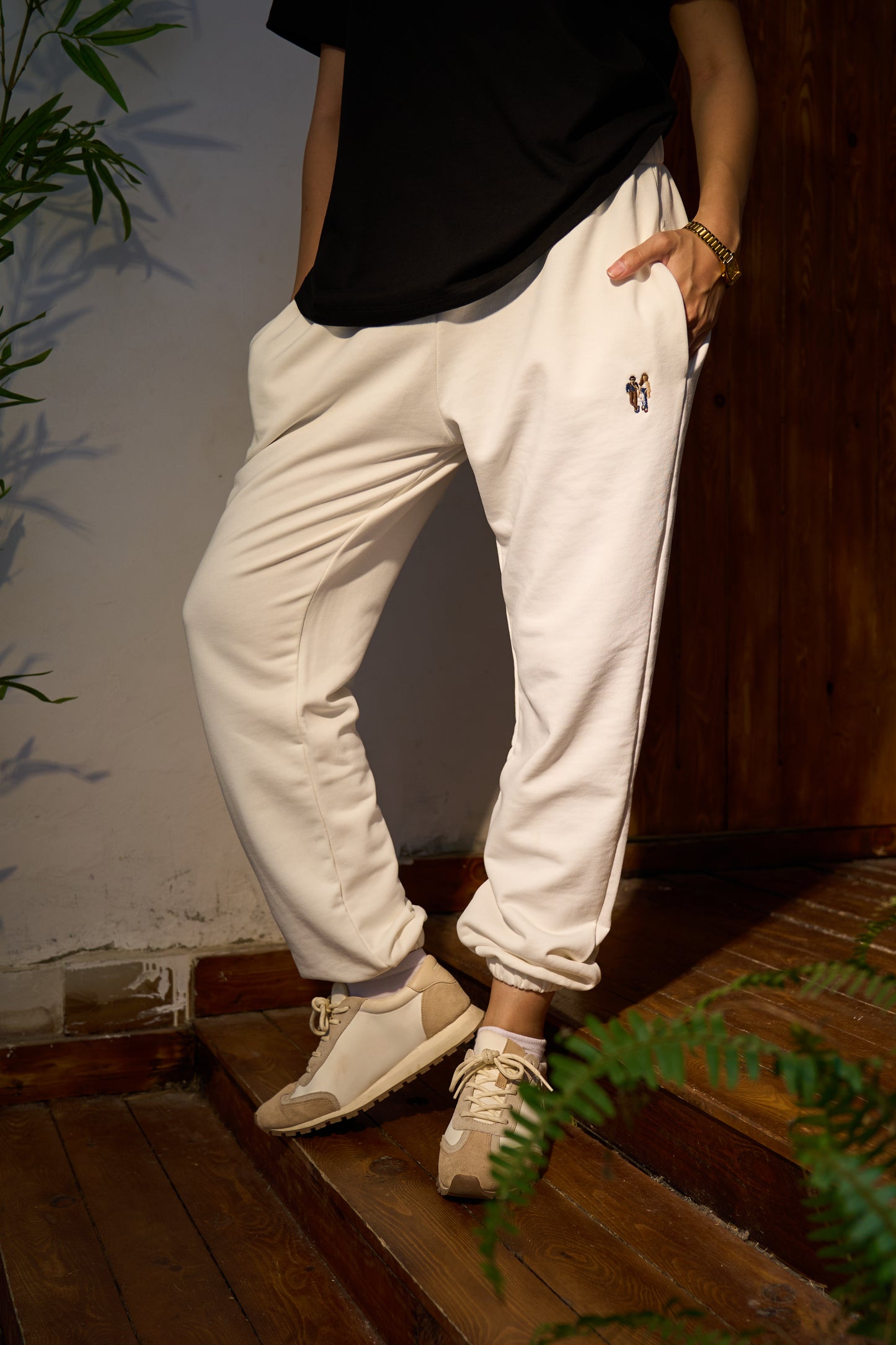 - Oversized cotton joggers